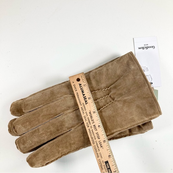 Goodfellow & Co Tan Suede Gloves with Textured Grip - Picture 6 of 12